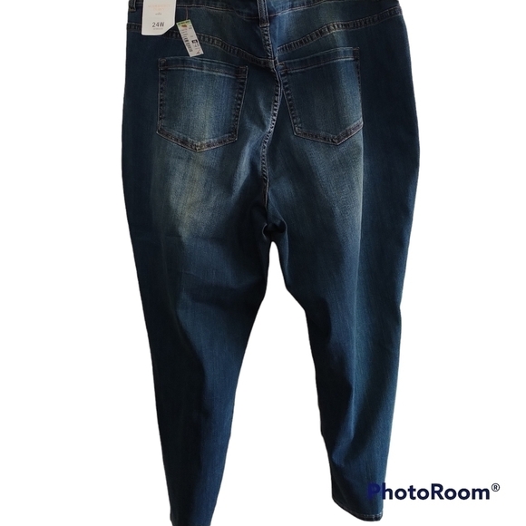 C.J.Banks Moderately Curvy Ankle Jeans Plus Size 24W - Picture 2 of 10